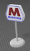 Download the .stl file and 3D Print your own Marathon Gas Sign HO scale model for your model train set.