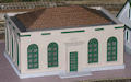 Download the .stl file and 3D Print your own Post Office HO scale model for your model train set.
