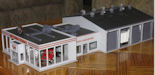 Download the .stl file and 3D Print your own Truck Dealership HO scale model for your model train set.
