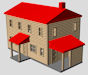 Download the .stl file and 3D Print your own Log Cabin, House N scale model for your model train set.