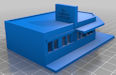 Download the .stl file and 3D Print your own Small Town Bar N scale model for your model train set.