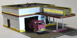 Download the .stl file and 3D Print your own 1950's Gas Station N scale model for your model train set from www.krafttrains.com.