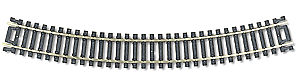 Atlas HO CODE 100 18" RADIUS TRACK – BULK Item # 0152. HO Code 100 with black ties/ nickel silver rail. Atlas offers track in single pieces without packaging. Pricing is per single piece.