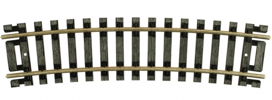 Atlas HO-CODE 100 1/2 18" RADIUS TRACK (4). Item # 0834. 4 pcs./pkg.
Atlas is the leading manufacturer of model railroad track, worldwide. You will find that our track is easy to use and will last on your layout for years. Atlas code 100 track is made with premium nickel silver rail and black railroad ties.