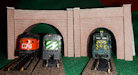Make your own printable HO scale model train set tunnel portals for your HO scale model railroading train set experience. Download your free model train set tunnel portals for your HO scale model train set.