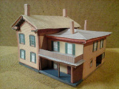 Build Your Own Free Printable Country Style Home (HO Scale)