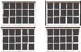 Make your own free printable N scale model windows for buildings and structures for your N scale model railroading train set experience. Download your free model train set windows for your N scale model train set.