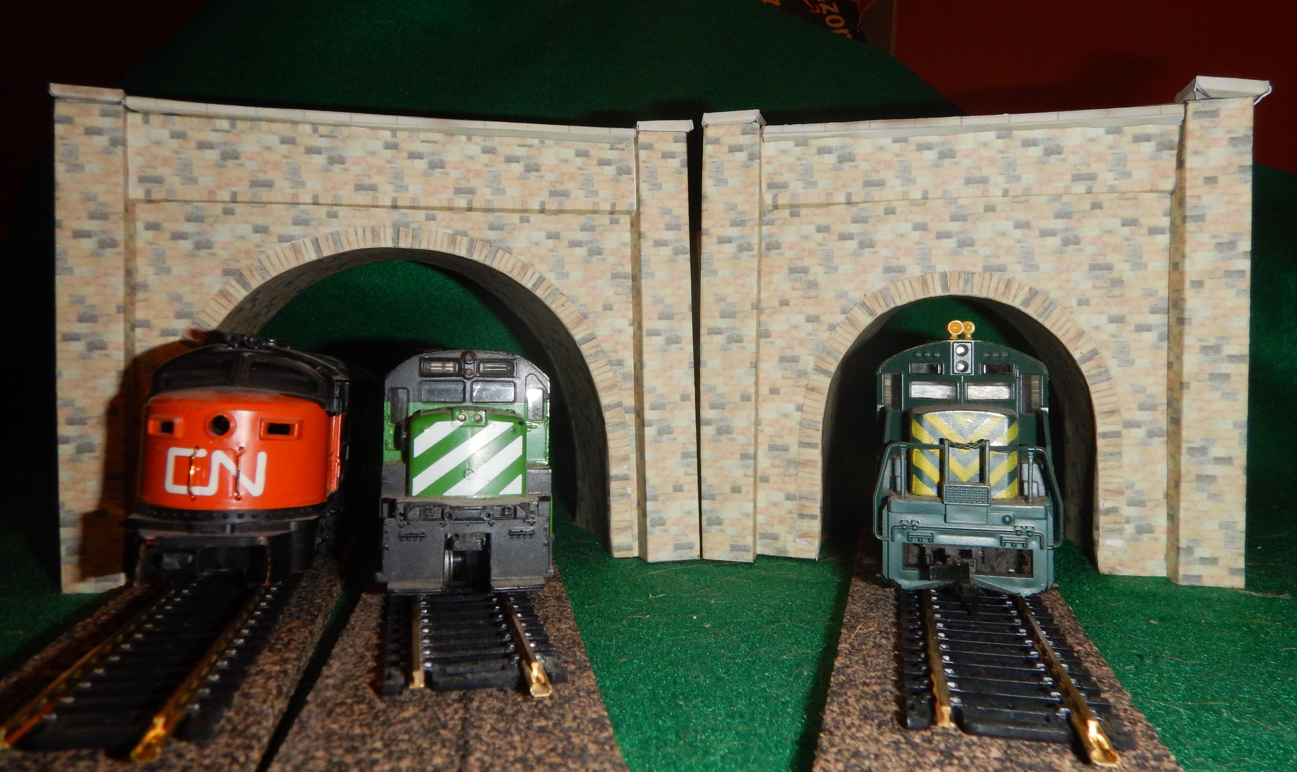 N Scale Model Train Set 4 Different Types of Tunnel portals