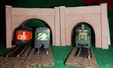 Make your own printable HO scale model train set Brown Stone tunnel portals for your HO scale model railroading train set experience. Download your free model train set Brown Stone tunnel portals for your HO scale model train set.