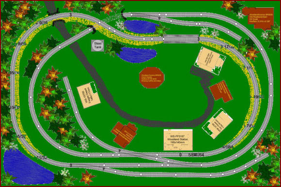 See all the 6x4 Code 100 HO scale model train sets layouts krafttrains.com can offer you. Build your dream 6x4 HO scale model railroad that you always you wanted. So start with KraftTrains.com and see how to start building your own 6x4 HO scale train set layout 2.
