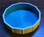 Download the .stl file and 3D Print your own Above Ground Swimming Pool HO scale model for your model train set.