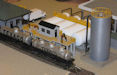 Download the .stl file and 3D Print your own Fuel Distribution Facility HO scale model for your model train set.