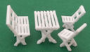Download the .stl file and 3D Print your own Outdoor Furniture HO scale model for your model train set.