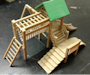 Download the .stl file and 3D Print your own Playground 2 HO scale model for your model train set.