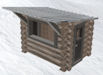 Download the .stl file and 3D Print your own Ski Lift Cabin HO scale model for your model train set.