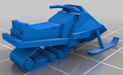 Download the .stl file and 3D Print your own Snowmobile HO scale model for your model train set.