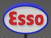Download the .stl file and 3D Print your own Esso Gas Sign HO scale model for your model train set.