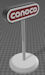 Download the .stl file and 3D Print your own Conoco Gas Sign HO scale model for your model train set.