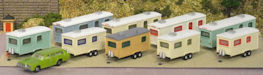 Download the .stl file and 3D Print your own Travel Trailers HO scale model for your model train set.