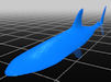 Download the .stl file and 3D Print your own Great White Shark HO scale model for your model train set.