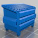 Download the .stl file and 3D Print your own Dumpster HO scale model for your model train set.