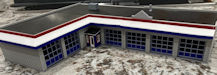 Download the .stl file and 3D Print your own Service Center HO scale model for your model train set.