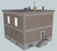 Download the .stl file and 3D Print your own Police Station HO scale model for your model train set.