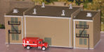 Download the .stl file and 3D Print your own Fire Station HO scale model for your model train set.