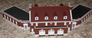 Download the .stl file and 3D Print your own Fort Knox Fire Station HO scale model for your model train set.