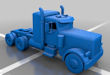 Download the .stl file and 3D Print your own Transport Truck
10 wheel With Sleeper HO scale model for your model train set.