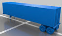 Download the .stl file and 3D Print your own 40Ft Box Trailer HO scale model for your model train set.
