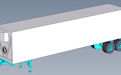 Download the .stl file and 3D Print your own 40ft Refrigerator Box Trailer HO scale model for your model train set.