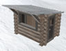 Download the .stl file and 3D Print your own Ski Lift Cabin HO scale model for your model train set.