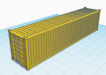 Download the .stl file and 3D Print your own Shipping Containers 10ft,20ft,40ft,48ft HO scale model for your model train set.