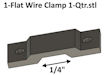Download the .stl file and 3D Print your own Flat & Round Wire Clamps HO scale model for your model train set.