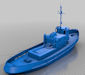 Download the .stl file and 3D Print your own Polish Tugboat HO scale model for your model train set.