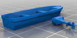 Download the .stl file and 3D Print your own Simple Boat HO scale model for your model train set.
