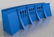 Download the .stl file and 3D Print your own Simple Dam Wall HO scale model for your model train set.