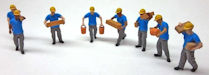 Download the .stl file and 3D Print your own Construction Workers Carrying N scale model for your model train set.