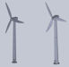 Download the .stl file and 3D Print your own Wind Turbine N scale model for your model train set.