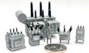 Download the .stl file and 3D Print your own Substation Kit N scale model for your model train set.