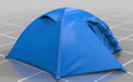 Download the .stl file and 3D Print your own Tent N scale model for your model train set.