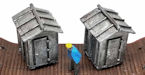 Download the .stl file and 3D Print your own Small Equipment Sheds N scale model for your model train set.