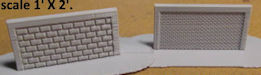Download the .stl file and 3D Print your own Brick Walls N scale model for your model train set.