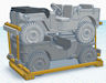 Download the .stl file and 3D Print your own Jeep Flatcar Load N scale model for your model train set.