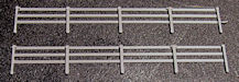 Download the .stl file and 3D Print your own Sections of Fencing N scale model for your model train set.