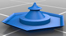 Download the .stl file and 3D Print your own Street Lamp N scale model for your model train set.