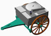 Download the .stl file and 3D Print your own Fieldkitchen N scale model for your model train set.
