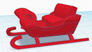 Download the .stl file and 3D Print your own Santa's Sleigh N scale model for your model train set.