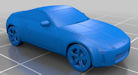 Download the .stl file and 3D Print your own Nissan 350Z N scale model for your model train set.
